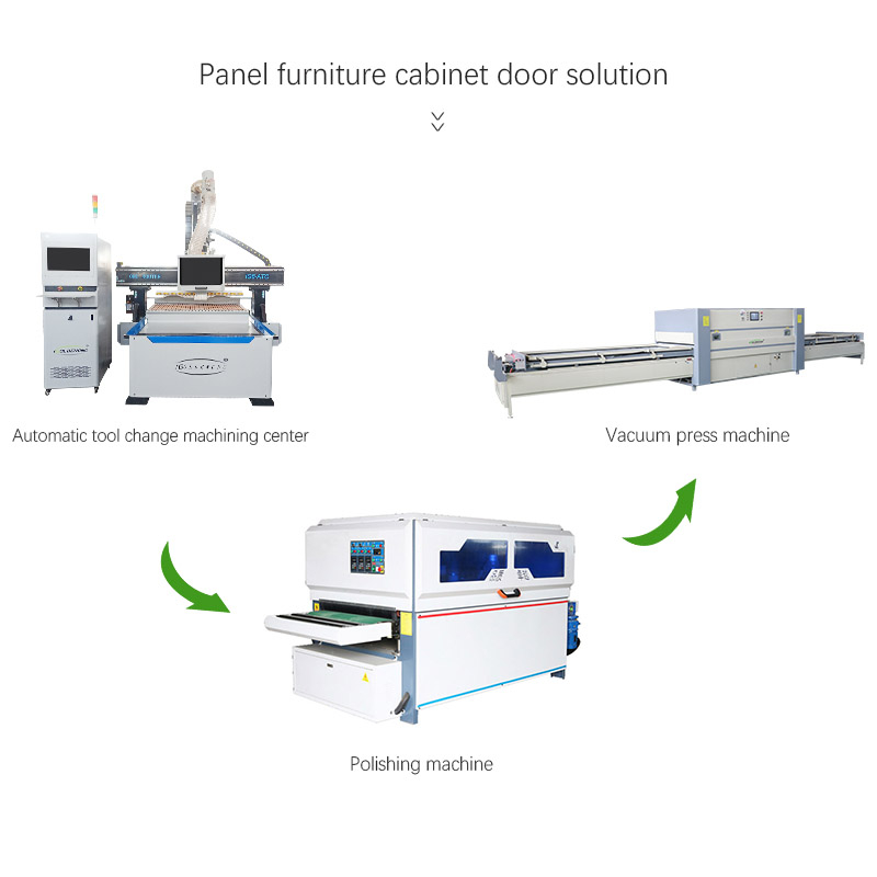 CNC Kitchen Cabinet Poor haciendo línea de producción
