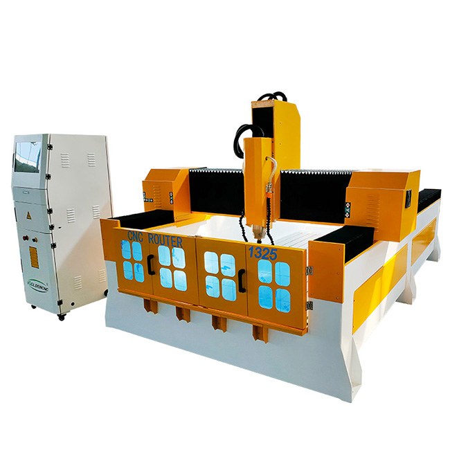 Cuarzo de granito de mármol 1325 Máquina de grabado de piedra 3D Router CNC